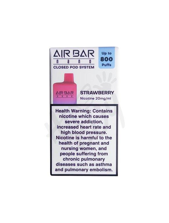 Air Bar Strawberry 20 mg 800 Puffs