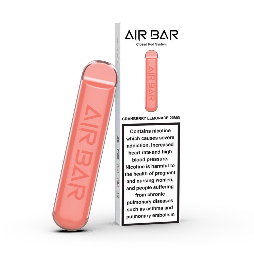 Air Bar Closed Pod System 20 mg 500 Puffs Cranberry Lemonade