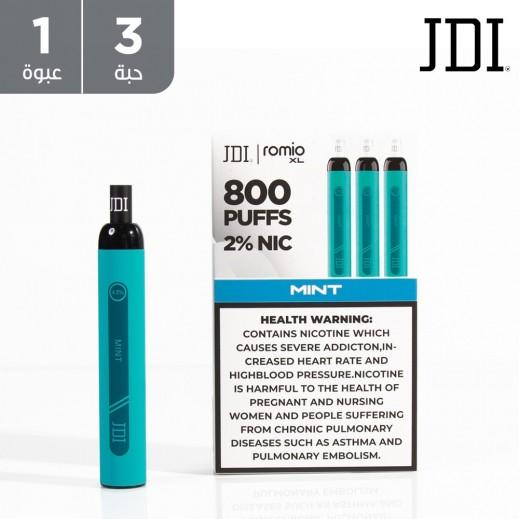 JDI Romio XL 2 % 800 Puffs Mint