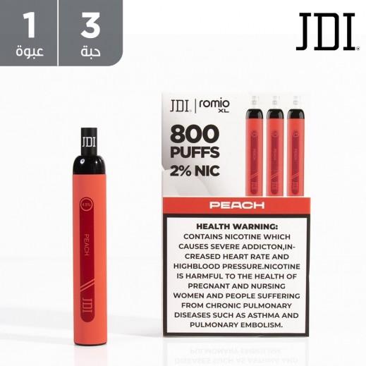 JDI Romio XL 2 % 800 Puffs Peach